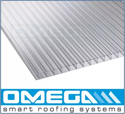 £28.81 • Buy Polycarbonate Roofing Sheets  10mm & 16mm - Clear / Bronze / Opal - Free Tape