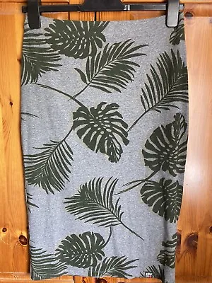 £0.99 • Buy Tropical Pattern Grey Green Superdry Summer Skirt Size Medium