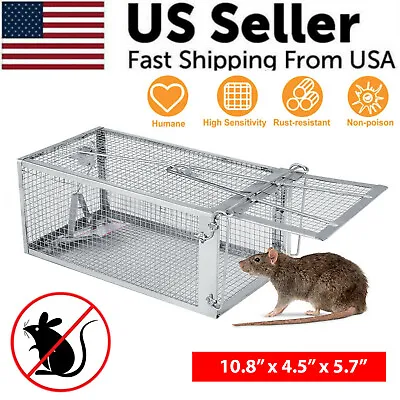 USA Mouse Trap Rat Trap Rodent Trap Live Catch Cage Easy To Set Up And Reuse • $12.29