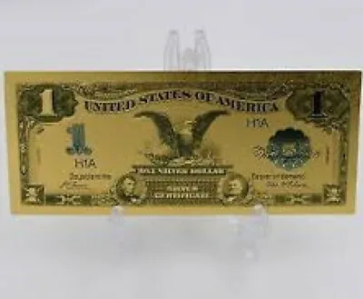  GEM 1899 $1 SILVER CERTIFICATE BLACK EAGLE Rep.*GOLD Banknote DOLLAR  • $12.95