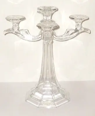 £109.86 • Buy Glass Candelabra Candlestick Candle Holder Glass Chandelier Vierarmig Crystal