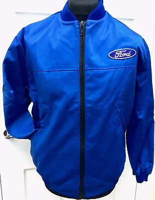 £21.50 • Buy Classic Ford Badged Bomber Rally BTCC Motorsport Jacket 50-52  Chest Fully Lined