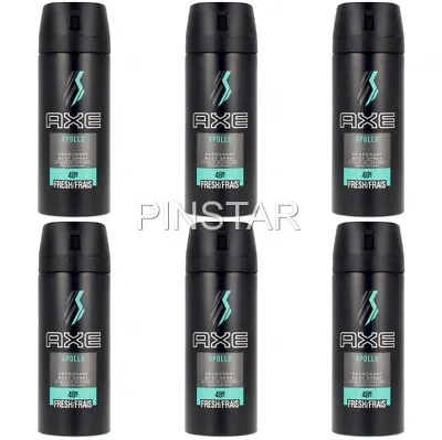 £17.95 • Buy Axe /LYNX  Deodorant Body Spray. Apollo. 48 Hour Fresh - 6 X 150ml  🔥 🔥 RARE