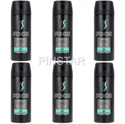 £17.95 • Buy Axe /LYNX  Deodorant Body Spray. Apollo. 48 Hour Fresh - 6 X 150ml  🔥 🔥 RARE