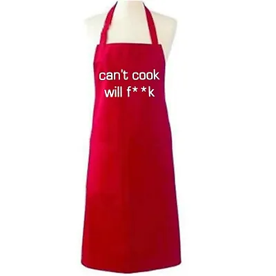 Unisex Ladies Women Men Adult Aprons Novelty Chefs Butchers Kitchen Catering Bib • £6.95