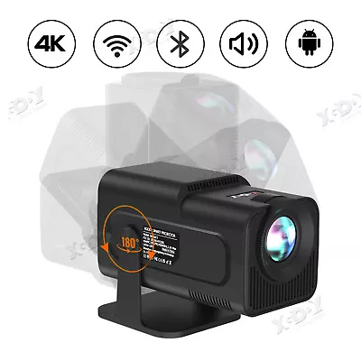 4K Projector 10000 Lumen 1080P FHD LED 5G WiFi Bluetooth HDMI Smart Home Theater • £101.99