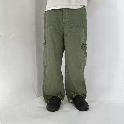 Vintage Baggy Double Knee Pants Military Cargo Field Trousers Mens 36 Og 107 • $106.41