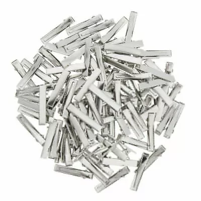 £4.29 • Buy 50/100Pcs Small Medium Lot Silver Crocodile Alligator DIY Bow Blank Hair Clips