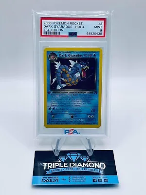 $175 • Buy 2000 Pokemon 1st Edition Team Rocket Dark Gyarados Holo #8/82 PSA 9 Mint
