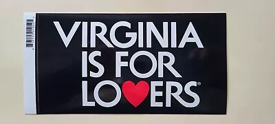 VIRGINIA IS FOR LOVERS-Brand New High Quality Decal-3.5  X 6.5 -FREE SHIPPING • $3.99