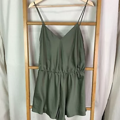 $17.95 • Buy Oysho Womens Sleeveless Olive Green Playsuit Romper Size Medium
