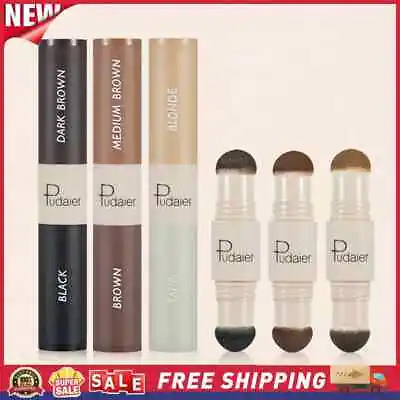 £4.31 • Buy Eyebrow Stamp Shaping Kit Eye Brow Waterpoof Powder Stencils Definer Makeup Set✨
