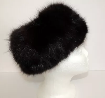 Vintage Saks Fifth Avenue Womens Mink Pillbox Hat • $37.50