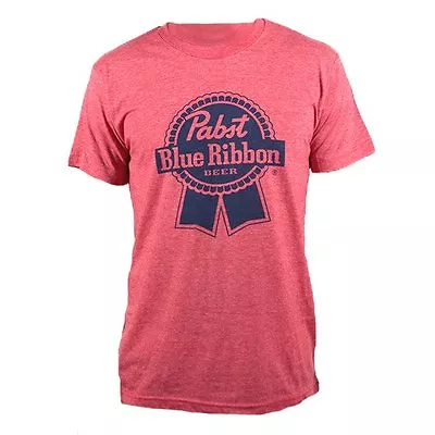 BRAND NEW Pabst Blue Ribbon PBR Beer Men's Red Heather T-Shirt Size 2XL • $19.99