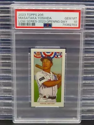 2023 Topps 206 Masataka Yoshida Opening Day Variation Rookie RC #MY PSA 10 Sox • $0.99