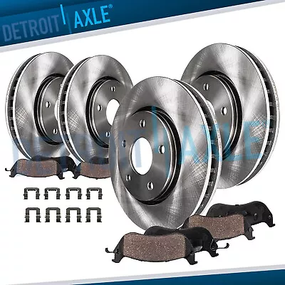 Front & Rear Disc Rotor Ceramic Brake Pad For Equinox Pontiac Torrent Saturn Vue • $187.55