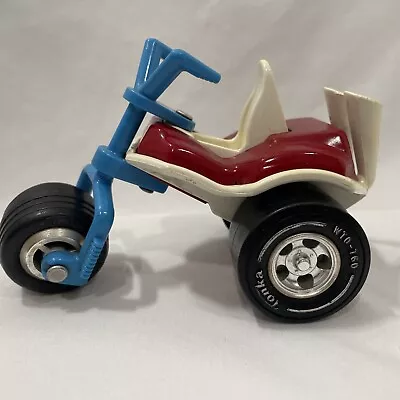 Vintage 1970s Tonka Hot Trike Red White Blue WTO 760 Three Wheeler Pipes • $17.99