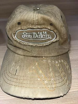 Rare Von Dutch Original Vintage Distressed Hat Cap Strapback Adjustable Preowned • $14.99