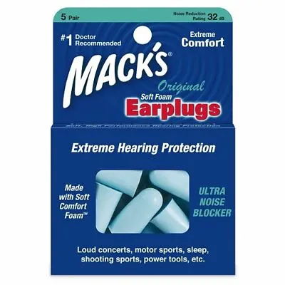 Mack's Original Ear Plugs (5 Pair) - Mint Green • £7.95