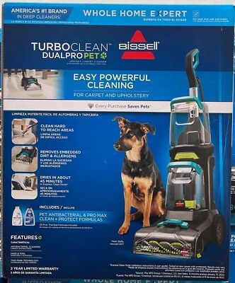 $129.99 • Buy BISSELL TurboClean DualPro Pet Carpet Cleaner