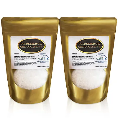 Gold Standard Organic Sulfur Crystals 2lb - 99.9% Pure MSM - Largest Flakes!  • $68