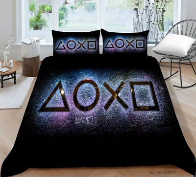 £19.19 • Buy Kids Bedding Set 3D Game Print Boy Bedding Set Duvet Cover Set Single Double