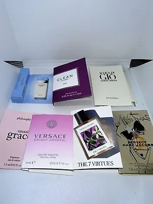 Luxury Perfume Samples Lot Of 7 Versace Dolce&GabonaMarc Jacobs Armani & More • $25