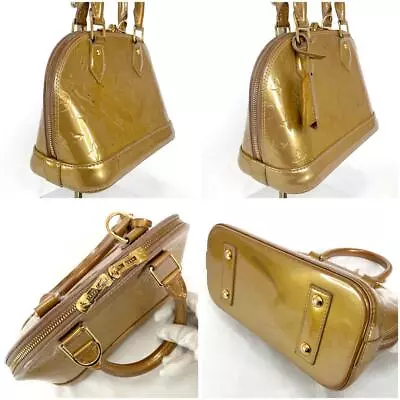 Louis Vuitton Vernis Alma BB 2way ShoulderBag Tophandlebag Gold Monogram Pattern • $795.72