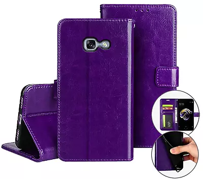 Galaxy A5 2017 Sm A520 Fine Leather Wallet Case Id Cash Compartment • $7.50