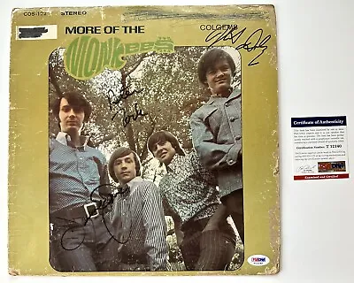SIGNED! More Of The Monkees Autograph Davy Jones Peter Tork Micky Dolenz PSA DNA • $199.99