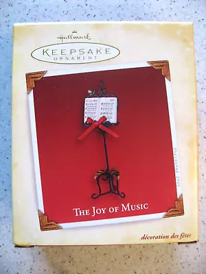 Hallmark Keepsake The Joy Of Music Christmas Ornament Sheet Music Stand 2005 • $8