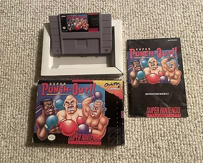 Super Punch-Out For SNES (Complete!) CIB W/ Game Box & Manual Super Nintendo • $10