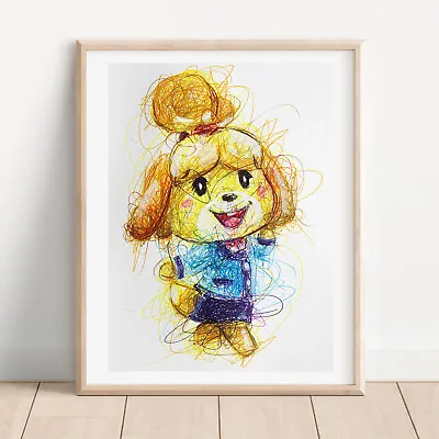 Isabella Ballpoint Pen Print Animal Crossing Art Poster R • $9.99