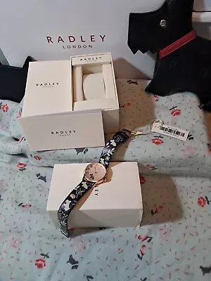 Radley Ladies Wristwatch . Blue Leather Strap. RY21228A • £17.95
