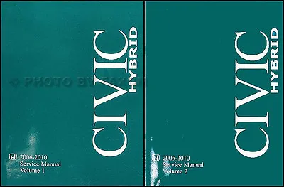 NEW 2006-2010 Honda Civic Hybrid Shop Manual Set OEM Repair Service Books 2 Vols • $109