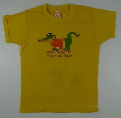 Vintage Four On The Floor Alligator T-Shirt Size Large 14-16 Kids/Youth  #972 • $8.96