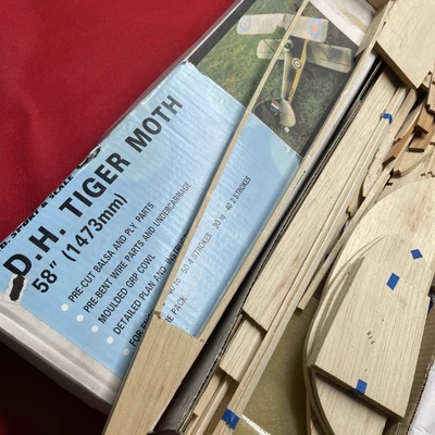 £95 • Buy DB Sport Scale 58” Span Tiger Moth RC Aeroplane Aircraft Kit 