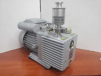 Varian DS 42 RVP Dual Stage Rotary Vane Pump & Oil Exhaust Filter Free Ship! • $300