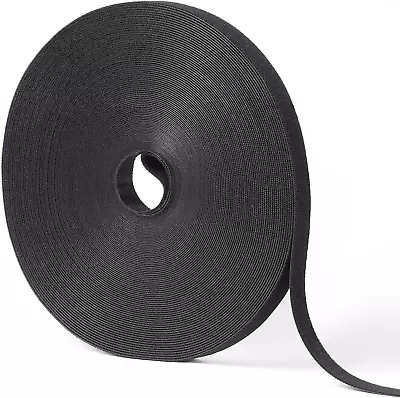 1/2In X 100Ft Hook And Loop Roll | Double-Sided Strips Self-Gripping Straps | R • $11.49