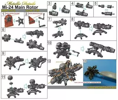 1/48 Metallic Details MDR4875 Mi-24 Main Rotor • $20