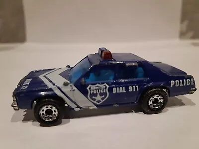 Matchbox 1997 Ford Ltd Blue Police Cruiser.  • £3.99