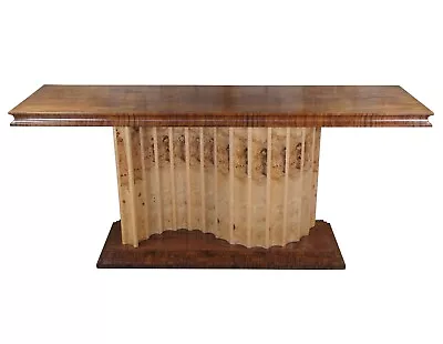 Theodore Alexander Rosewood Olive Burl Serpentine Entry Console Sofa Side Table • $5600