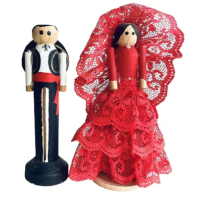 Mexican Dancing Fashion Couple Red Dress Mariachi Sombrero Flamenco Wedding Cake • $44