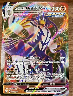 Pokémon TCG Battle Styles Rapid Strike Urshifu VMAX 088/163 Holo Ultra Rare • $2.50