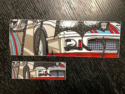 Illest Fatlace Transformers Autobot Jazz Bumper Sticker Decal Set Tselli Porsche • $5