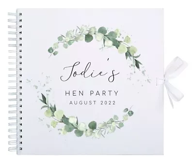 £15.99 • Buy Personalised Hen Party Scrapbook Photo Album, Hen Gift, Bride To Be, Party Gift