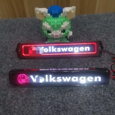 Car Front Grille Emblem LED Badge Decor Light Running Fo Volkswagen Passat Jetta • $16.19