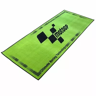 MotoGP Green Workshop Garage Pit Motorcycle Mat Non-Slip Oil Resistant 190x80cms • $55.83