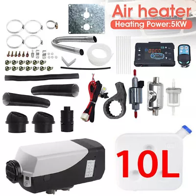 Diesel Air Heater 12V 5KW Tank Remote Control Thermostat Caravan Motorhome RV AU • $112.69