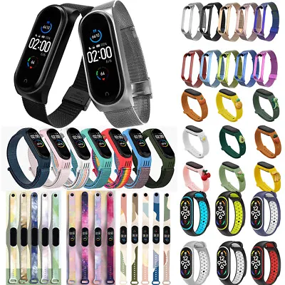 For Xiaomi Mi Band 3 4 5 6 7 Fitness Bracelet Sport Wristband Watch Strap *UK • £3.61